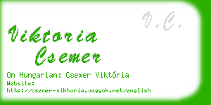 viktoria csemer business card